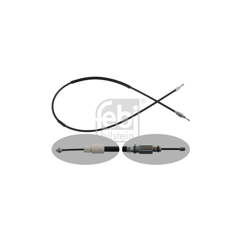 FEBI BILSTEIN Seilzug, Feststellbremse 36935 f&uuml;r PORSCHE VW, hinten links