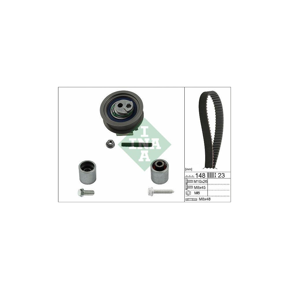 Zahnriemensatz INA 530 0445 10 f&uuml;r AUDI SEAT SKODA VW AUDI (FAW)
