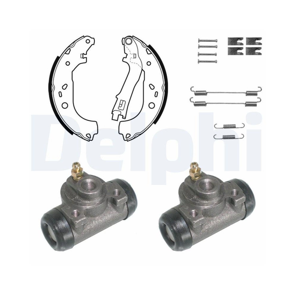 DELPHI KP1122 Bremsbackensatz f&uuml;r, Hinterachse