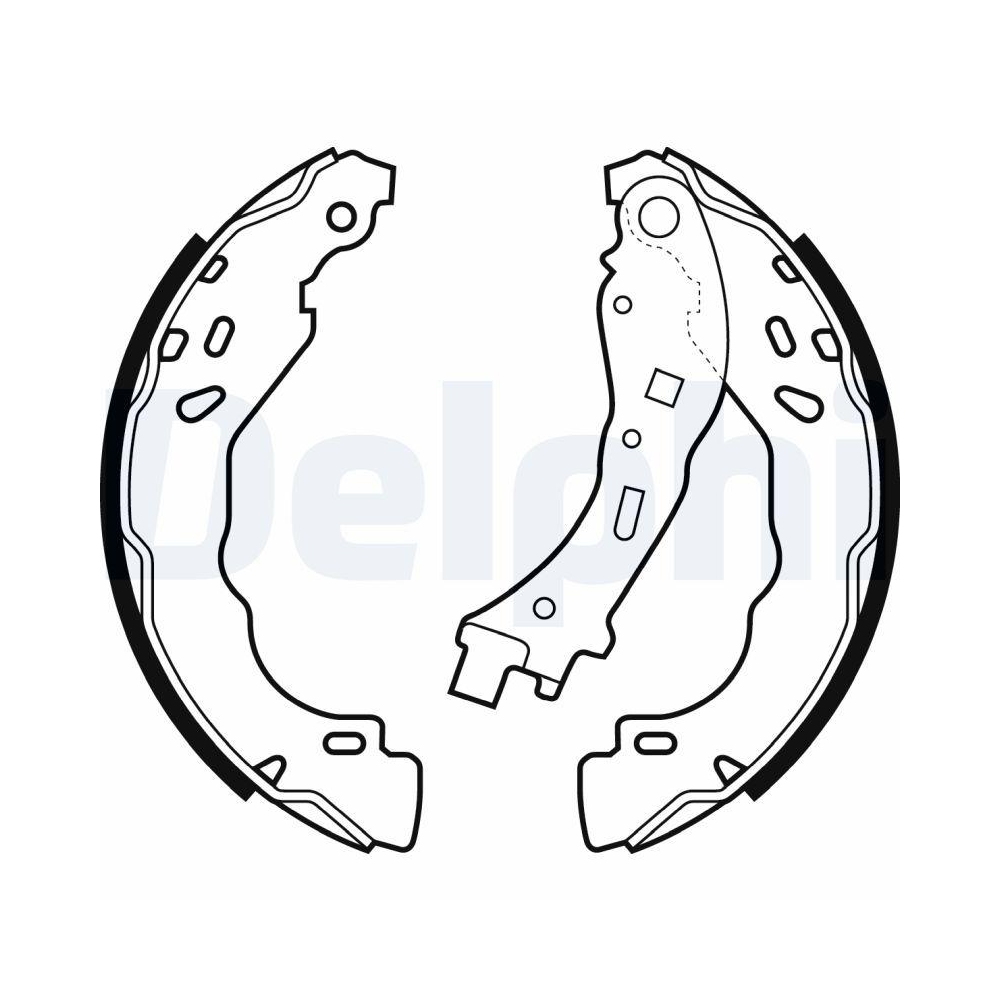 DELPHI LS2065 Bremsbackensatz f&uuml;r CITRO&Euml;N PEUGEOT DS, Hinterachse