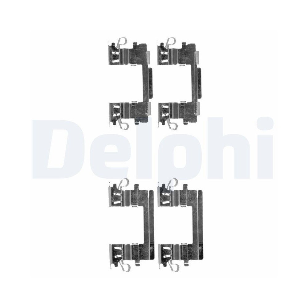 DELPHI LX0499 Zubeh&ouml;rsatz, Scheibenbremsbelag f&uuml;r TOYOTA, Vorderachse