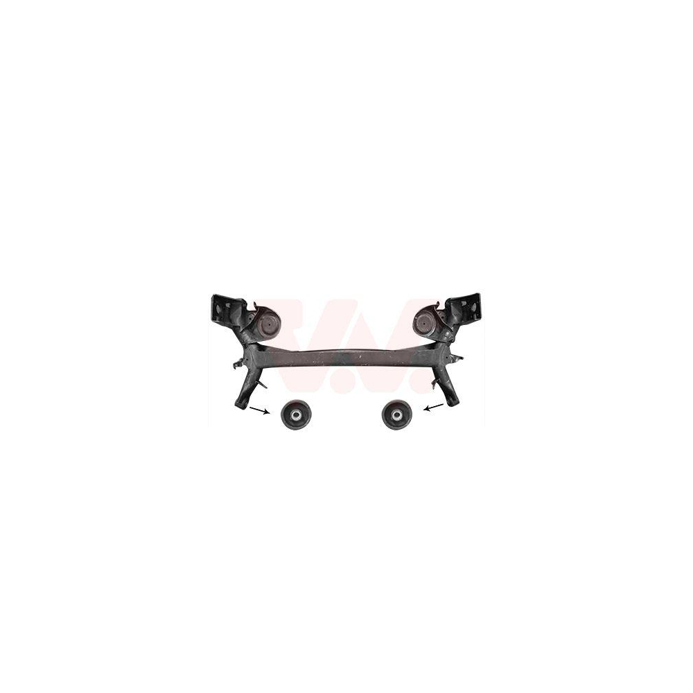 Achskörper VAN WEZEL 1604629 für FORD FIAT / LANCIA, Hinterachse