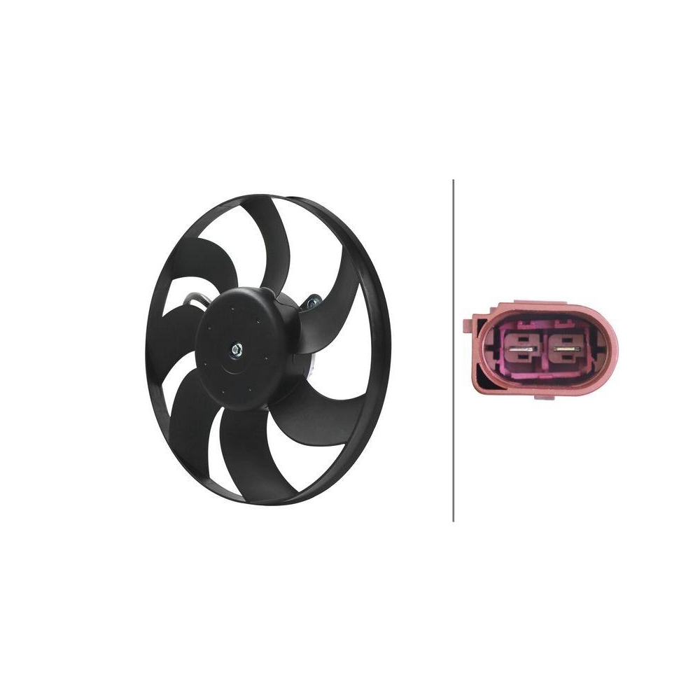 HELLA Lüfter, Motorkühlung 8EW 366 420-121 für AUDI VW VW (FAW) CUPRA