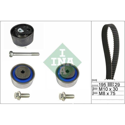 Zahnriemensatz INA 530 0475 10 f&uuml;r CITRO&Euml;N JAGUAR PEUGEOT LAND ROVER
