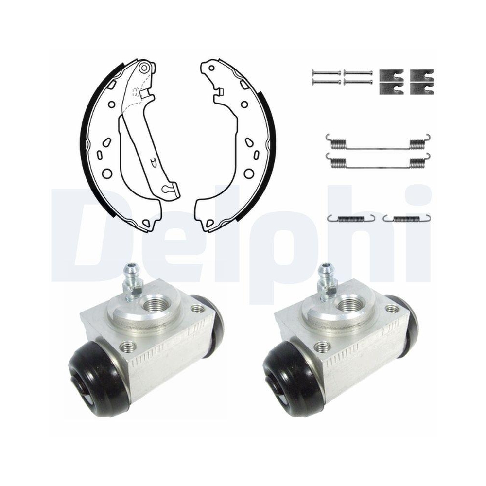 Bremsbackensatz DELPHI KP1123 für FORD, Hinterachse