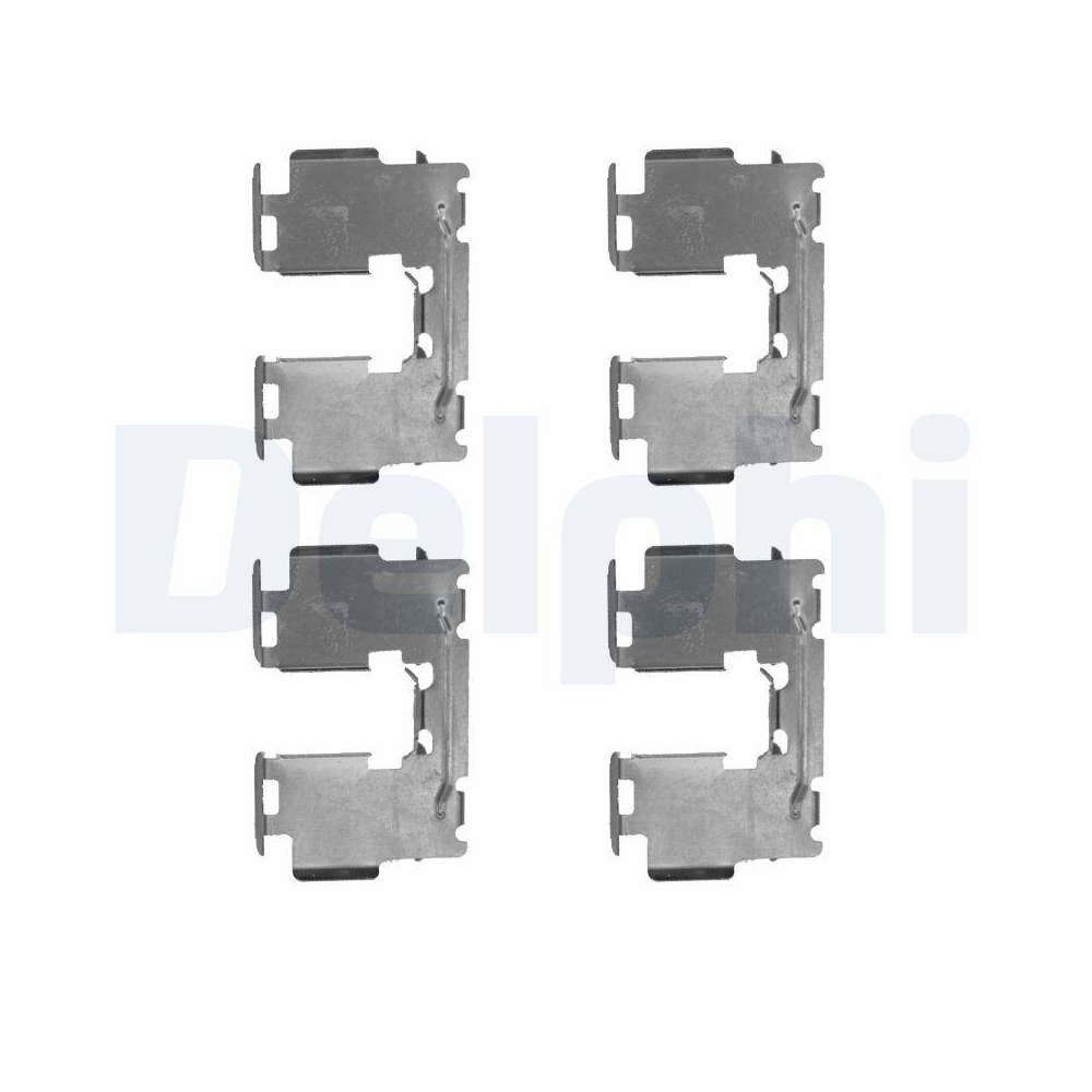 DELPHI LX0500 Zubeh&ouml;rsatz, Scheibenbremsbelag f&uuml;r, Hinterachse