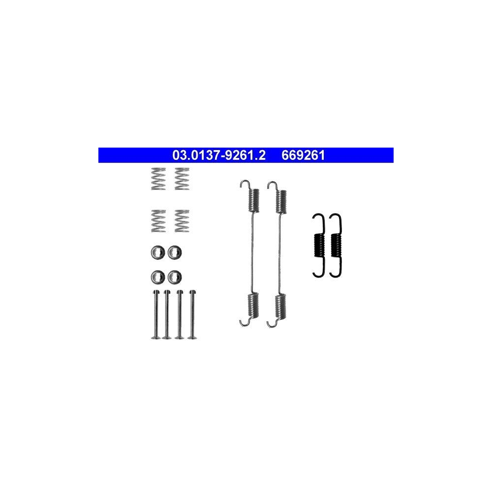 Zubeh&ouml;rsatz, Bremsbacken ATE 03.0137-9261.2 f&uuml;r FIAT, Hinterachse