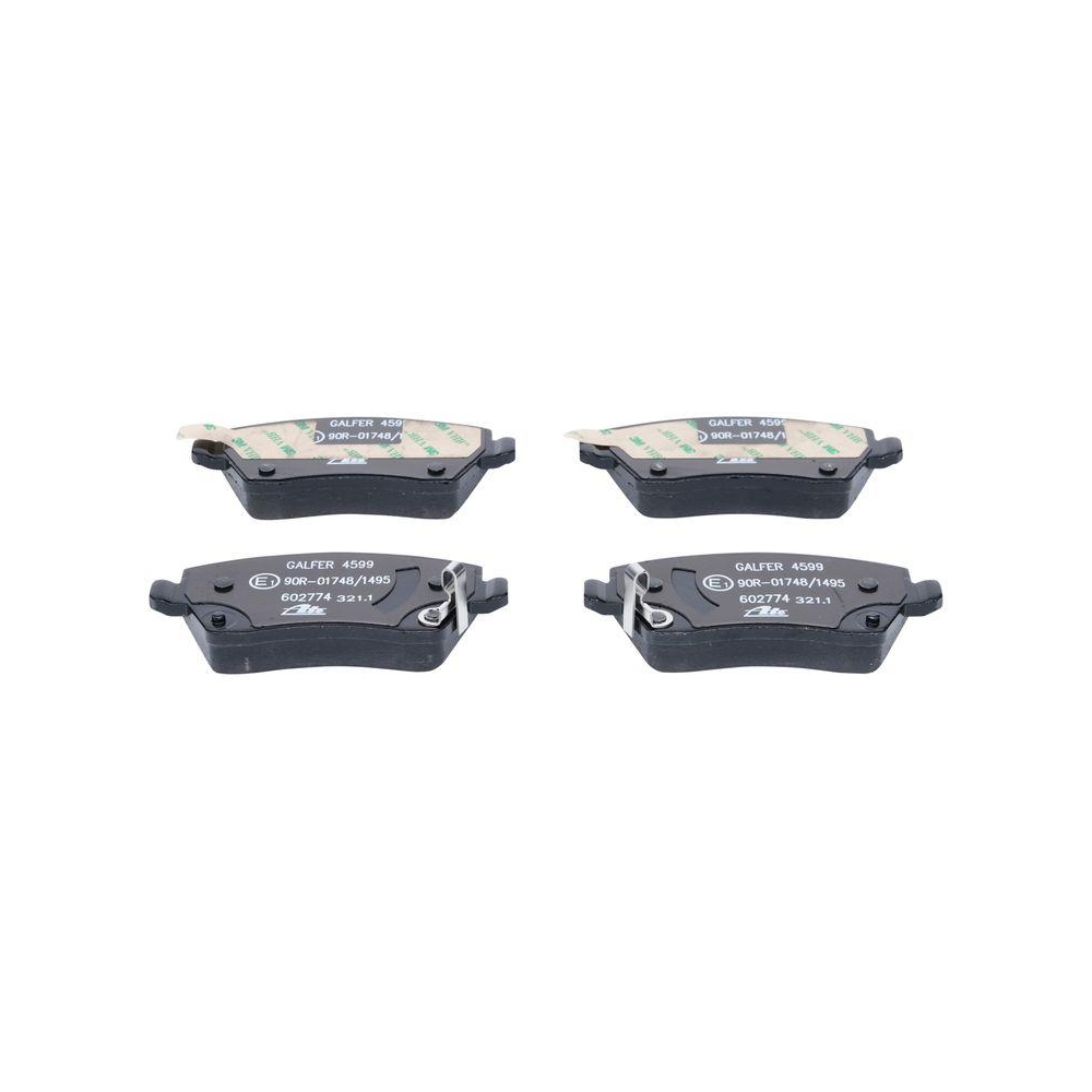 Bremsbelagsatz, Scheibenbremse ATE 13.0460-2774.2 f&uuml;r NISSAN, Vorderachse