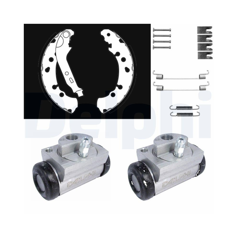 DELPHI KP1126 Bremsbackensatz f&uuml;r TOYOTA, Hinterachse