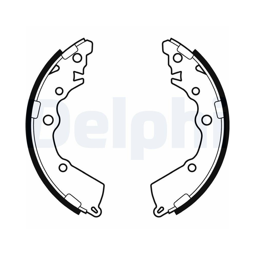 DELPHI LS2068 Bremsbackensatz f&uuml;r KIA, Hinterachse