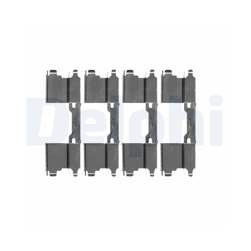 DELPHI LX0502 Zubeh&ouml;rsatz, Scheibenbremsbelag f&uuml;r, Vorderachse
