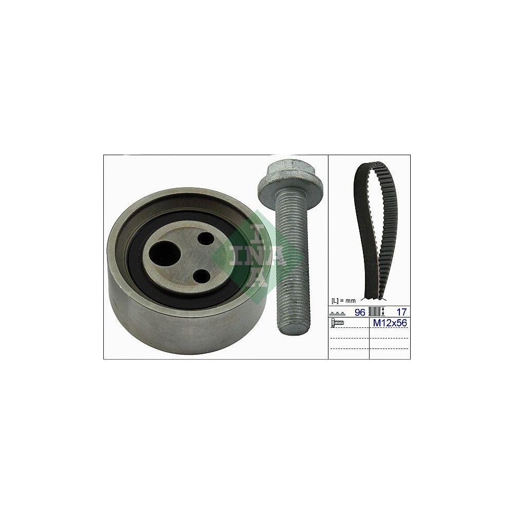 Zahnriemensatz INA 530 0490 10 f&uuml;r NISSAN RENAULT DACIA