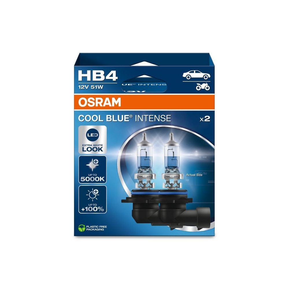 Glühlampe, Abbiegescheinwerfer ams-OSRAM 9006CBN-2HB COOL BLUE INTENSE für