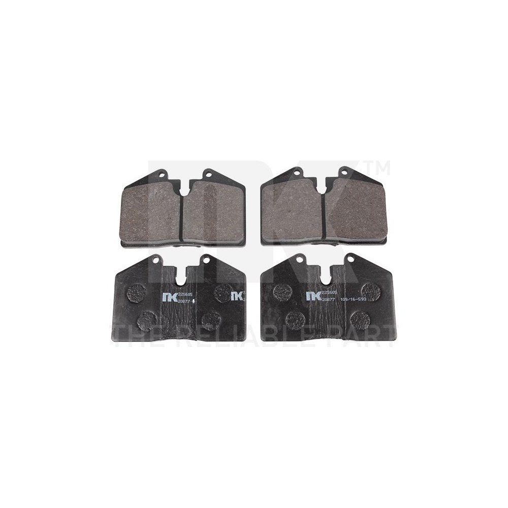 Bremsbelagsatz, Scheibenbremse NK 225605 für AUDI PORSCHE FERRARI, Hinterachse