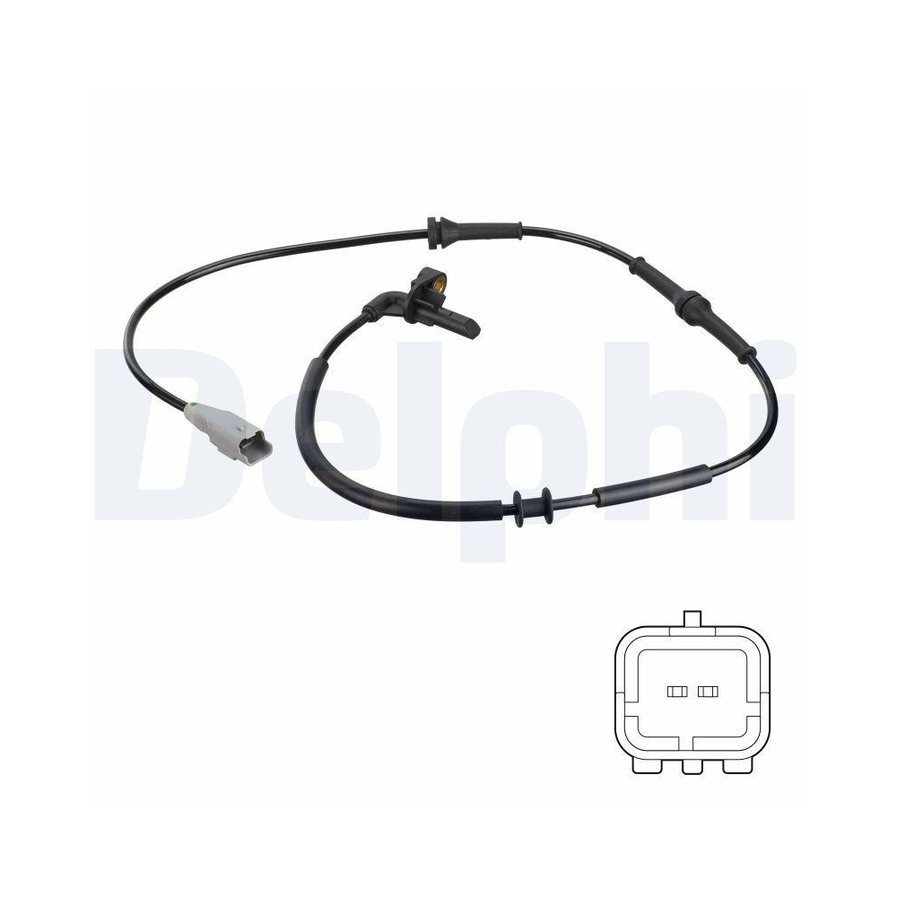 DELPHI SS20761 Sensor, Raddrehzahl f&uuml;r CITRO&Euml;N PEUGEOT, Hinterachse links