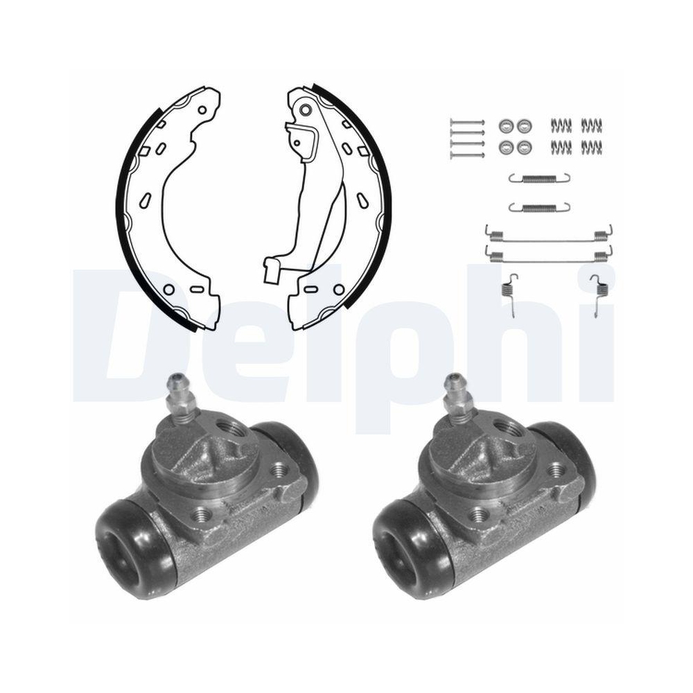 DELPHI KP1127 Bremsbackensatz f&uuml;r, Hinterachse