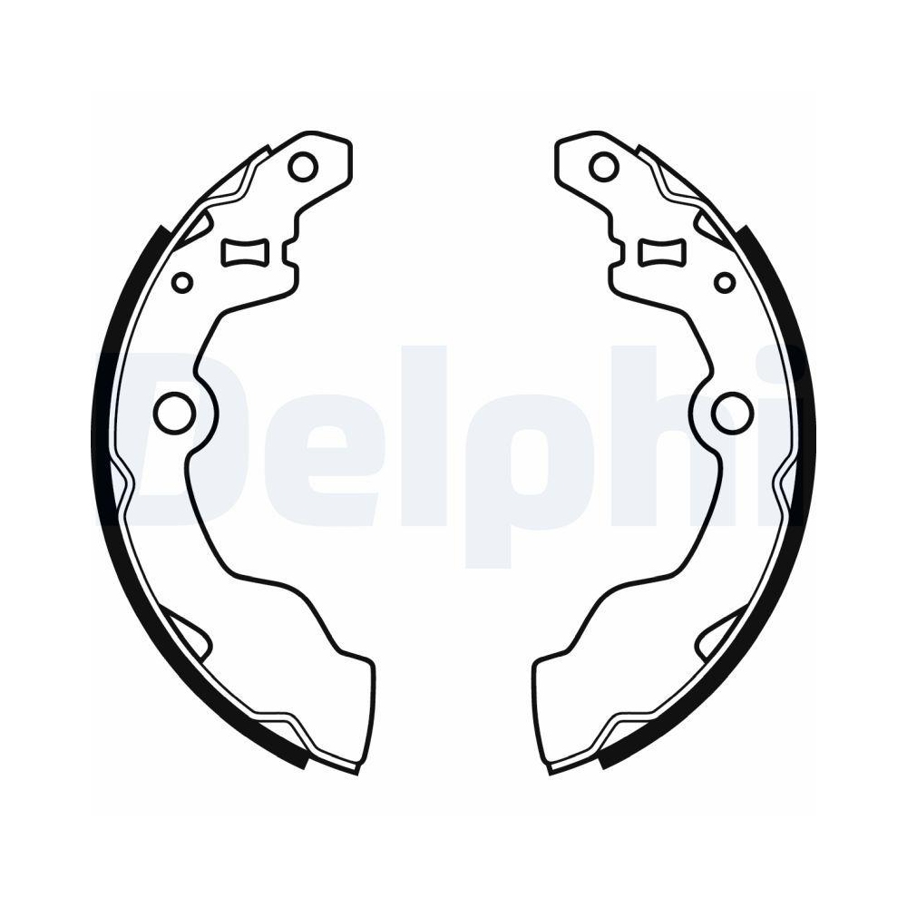 DELPHI LS2069 Bremsbackensatz für SUZUKI, Hinterachse