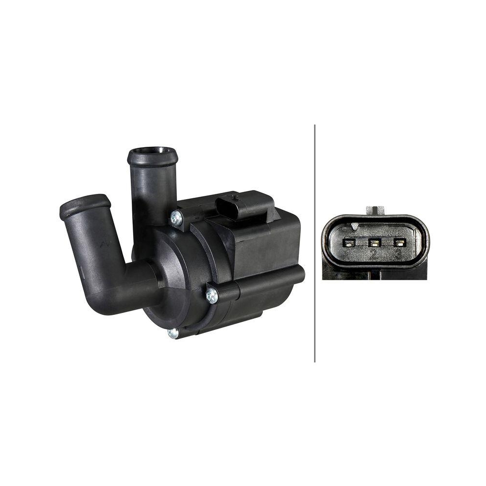 HELLA Zusatzwasserpumpe (K&uuml;hlwasserkreislauf) 8TW 358 304-751 f&uuml;r AUDI SEAT VW