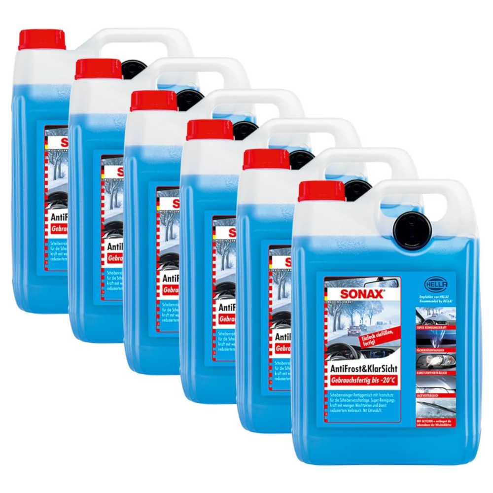 SONAX 6X 03325000 AntiFrost & KlarSicht gebrauchsfertig bis -20&deg;C Frostschutz 5L