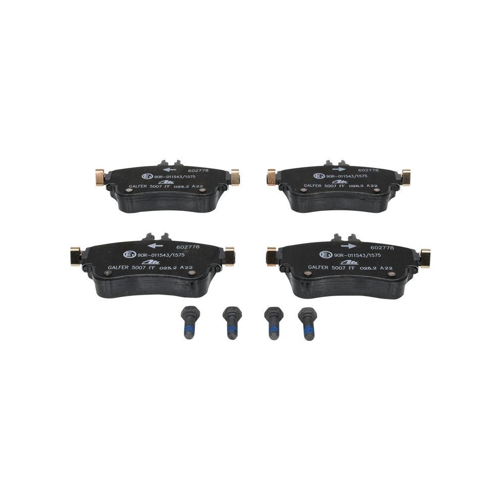 Bremsscheibe ATE 24.0125-0200.1 f&uuml;r MERCEDES-BENZ, Vorderachse