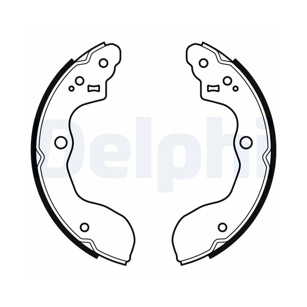 DELPHI LS2071 Bremsbackensatz f&uuml;r SUZUKI, Hinterachse