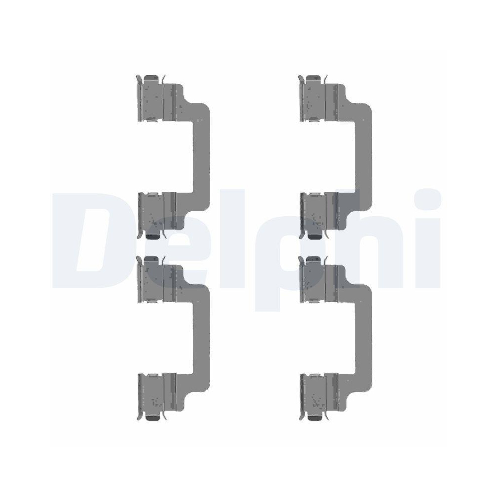 DELPHI LX0505 Zubeh&ouml;rsatz, Scheibenbremsbelag f&uuml;r, Vorderachse