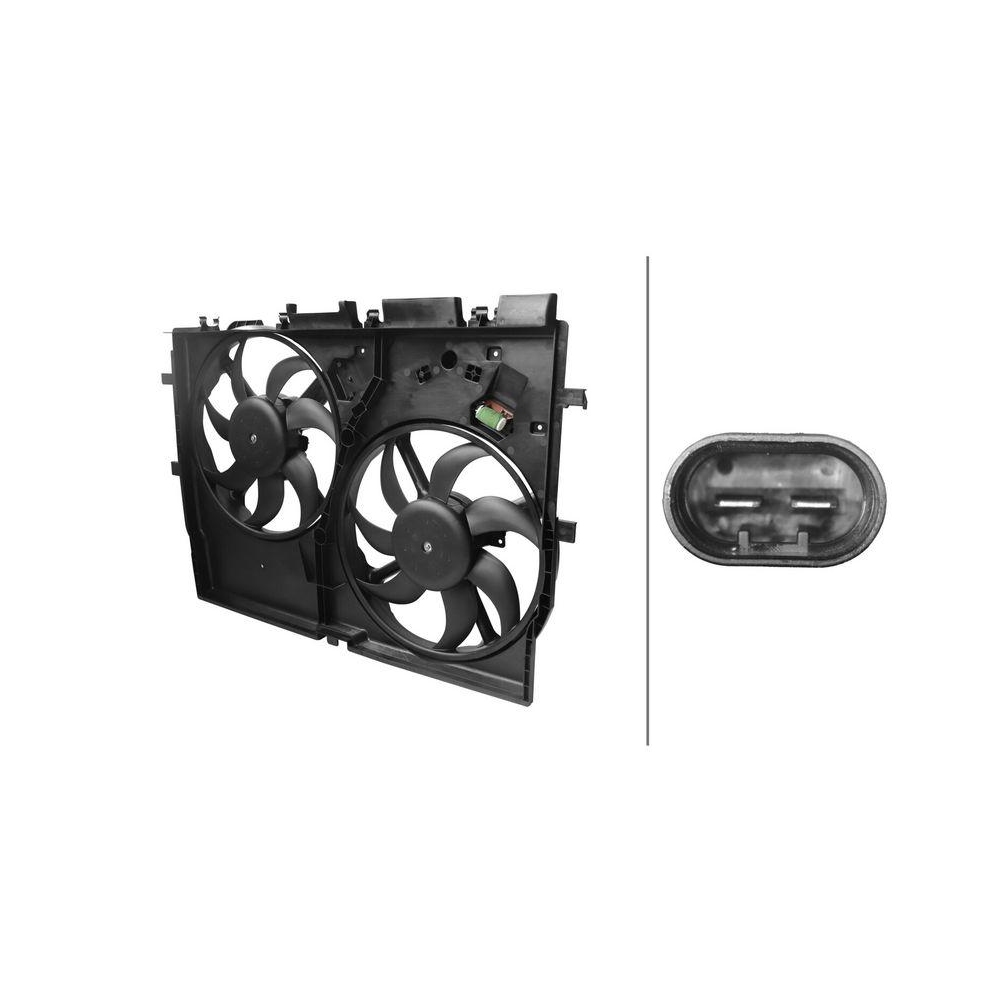 HELLA Lüfter, Motorkühlung 8EW 366 420-181 für FIAT, vorne