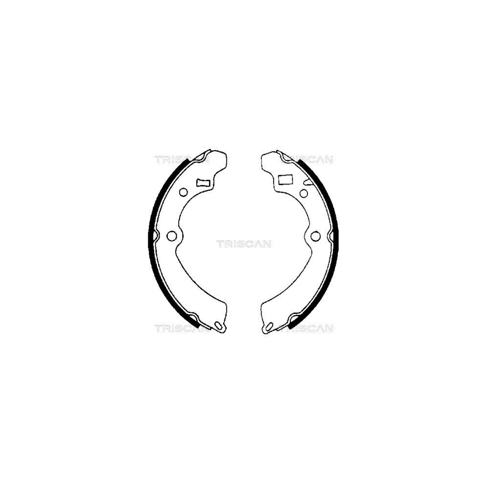 Bremsbackensatz TRISCAN 8100 69521 f&uuml;r SUZUKI, Hinterachse