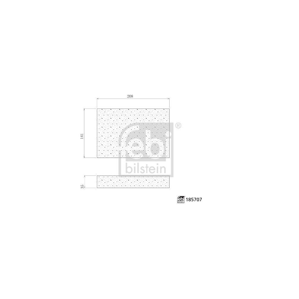 Filter, Innenraumluft FEBI BILSTEIN 185707 f&uuml;r JOHN DEERE