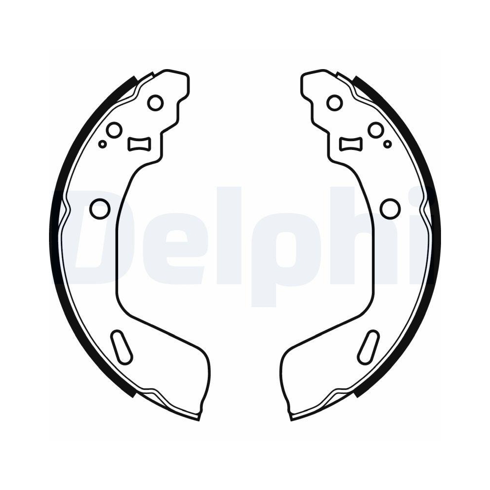 DELPHI LS2073 Bremsbackensatz f&uuml;r SUZUKI, Hinterachse