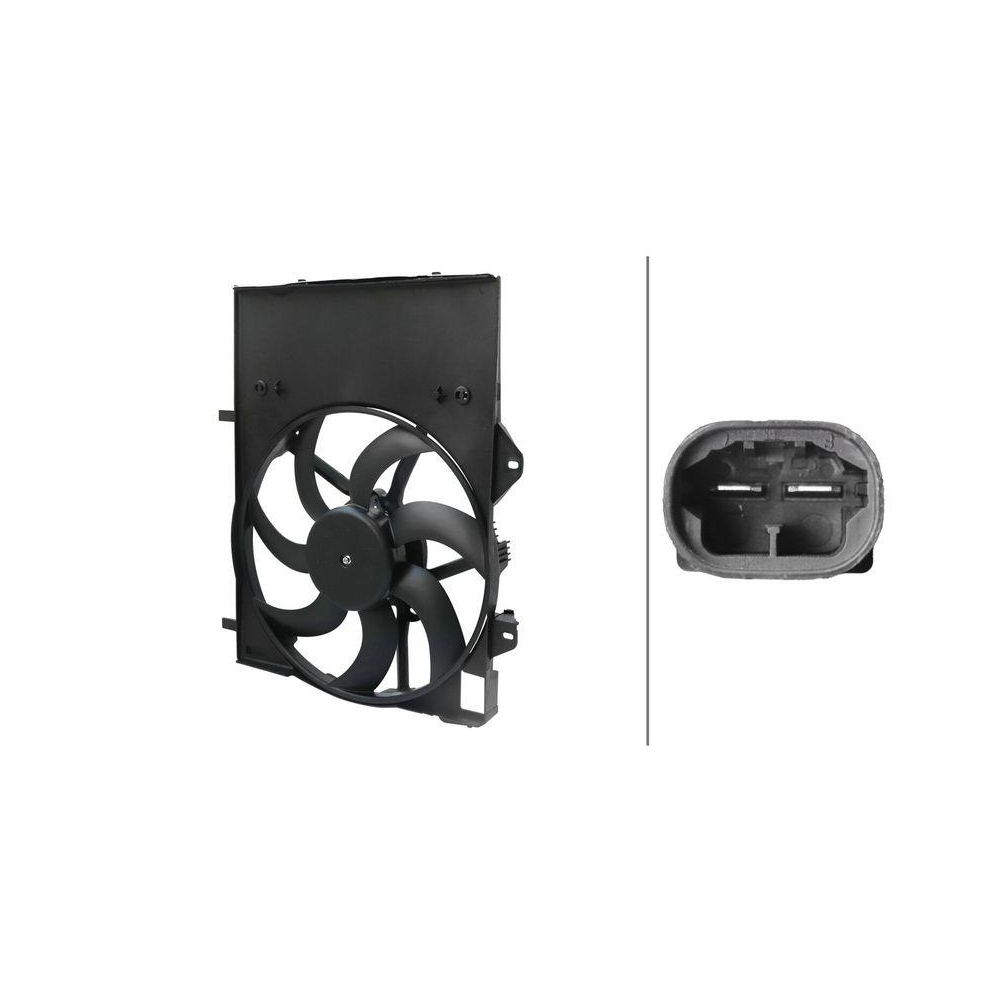 HELLA Lüfter, Motorkühlung 8EW 366 420-211 für CITROËN OPEL PEUGEOT VAUXHALL DS