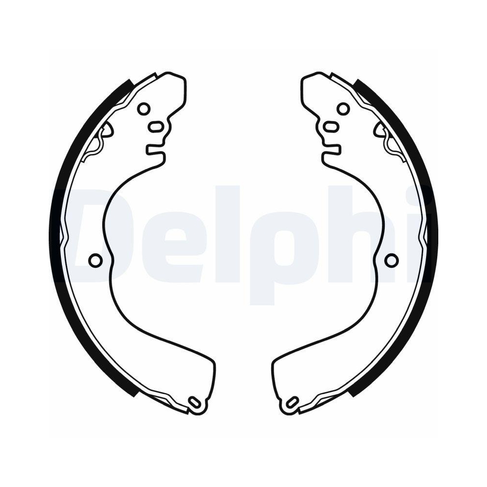 Bremsbackensatz DELPHI LS2074 für MITSUBISHI, Hinterachse