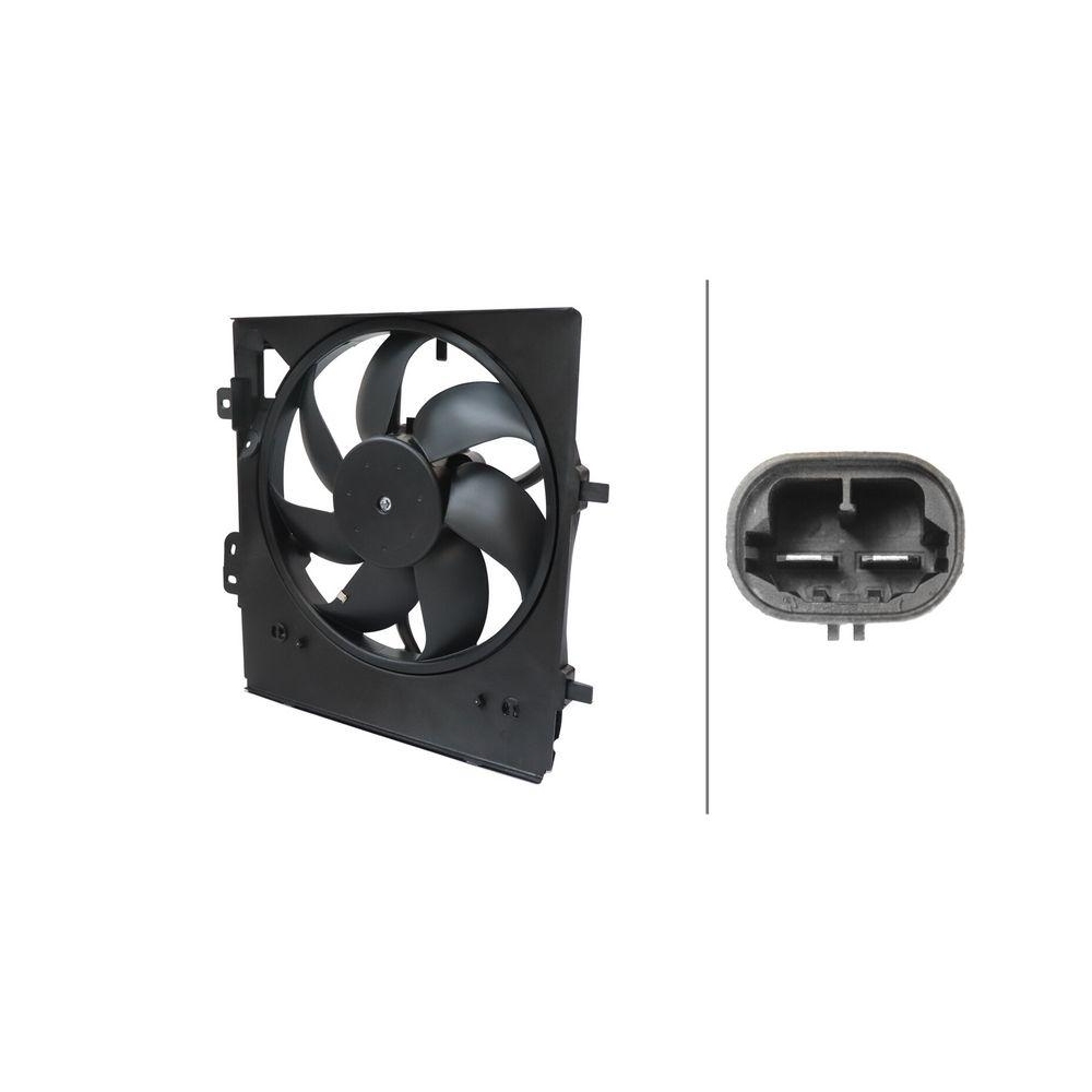 HELLA Lüfter, Motorkühlung 8EW 366 420-221 für CITROËN PEUGEOT DS