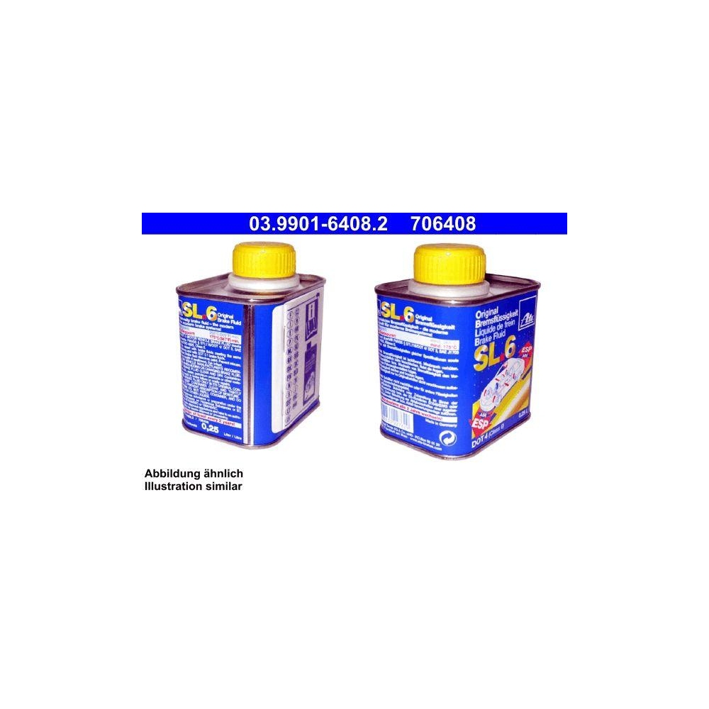 Bremsflüssigkeit ATE 03.9901-6408.2 SL.6 DOT 4 für