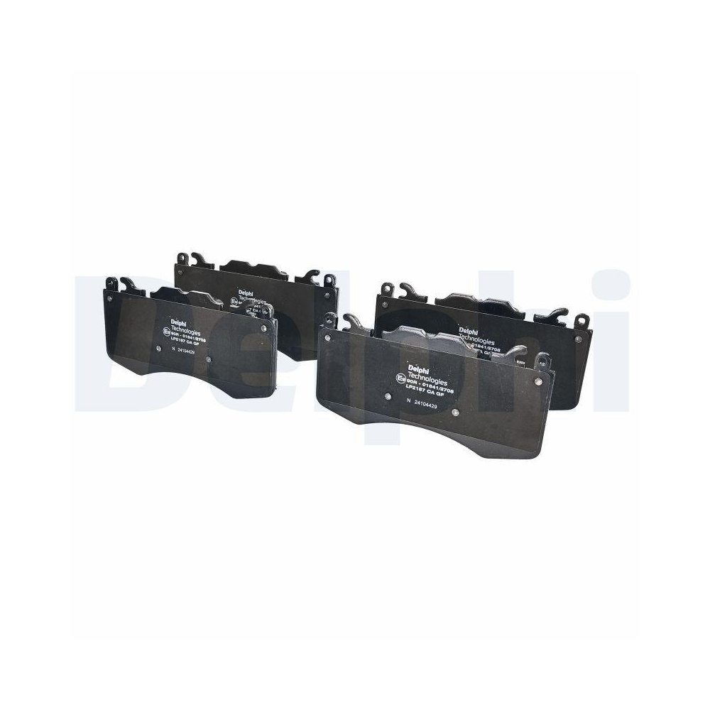 DELPHI LP2187 Bremsbelagsatz, Scheibenbremse f&uuml;r LAND ROVER, Vorderachse