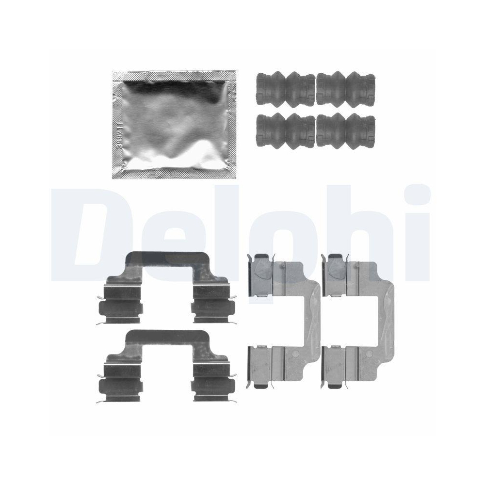 DELPHI LX0509 Zubeh&ouml;rsatz, Scheibenbremsbelag f&uuml;r VOLVO, Hinterachse