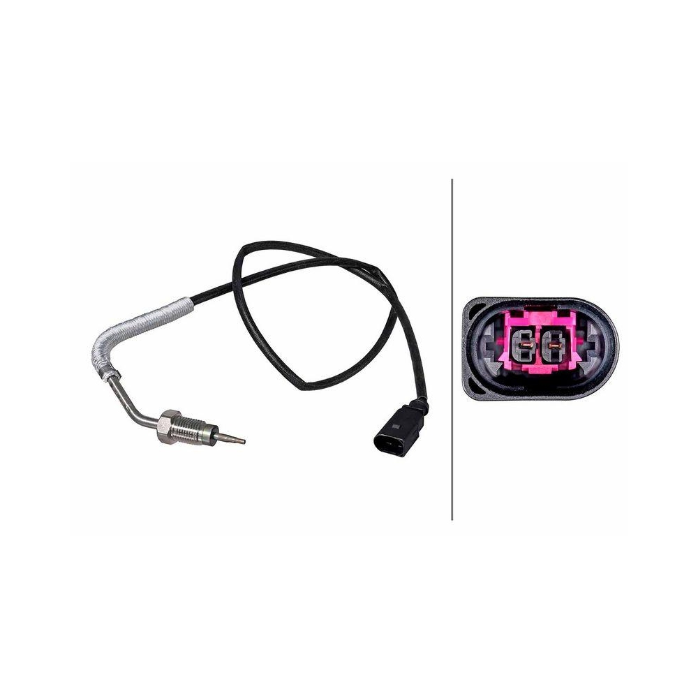 HELLA Sensor, Abgastemperatur 6PT 358 226-401 für AUDI SEAT SKODA VW, oben