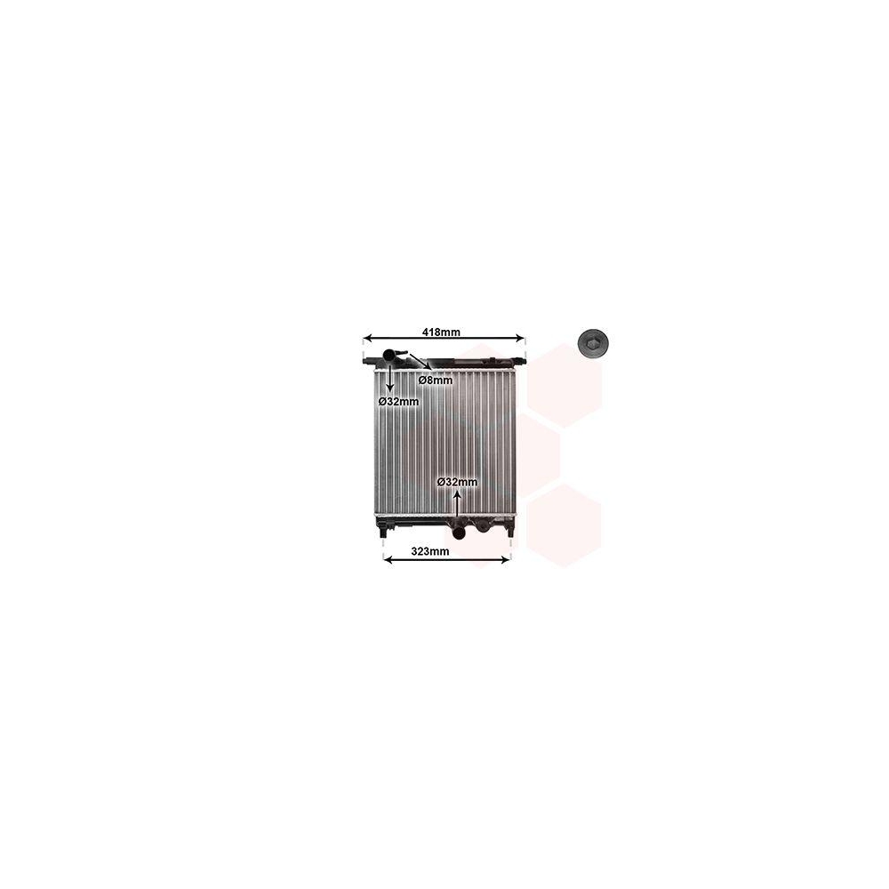 K&uuml;hler, Motork&uuml;hlung VAN WEZEL 58002325 *** IR PLUS *** f&uuml;r SEAT SKODA VW VAG