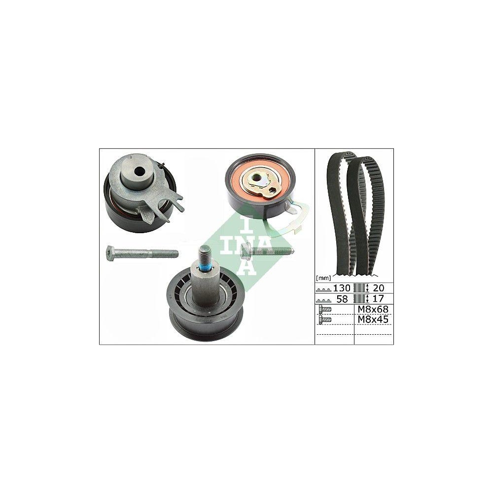 Zahnriemensatz INA 530 0538 10 für AUDI SEAT SKODA VW VW (SVW)