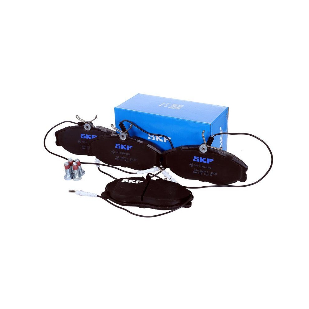 Bremsbelagsatz, Scheibenbremse SKF VKBP 80477 E f&uuml;r CITRO&Euml;N PEUGEOT, Vorderachse