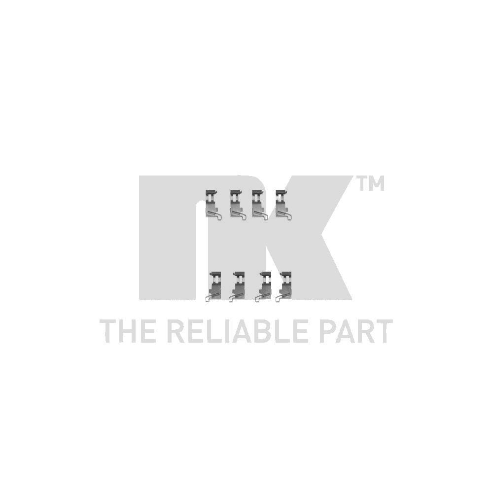 Zubeh&ouml;rsatz, Scheibenbremsbelag NK 7951226 f&uuml;r, Vorderachse