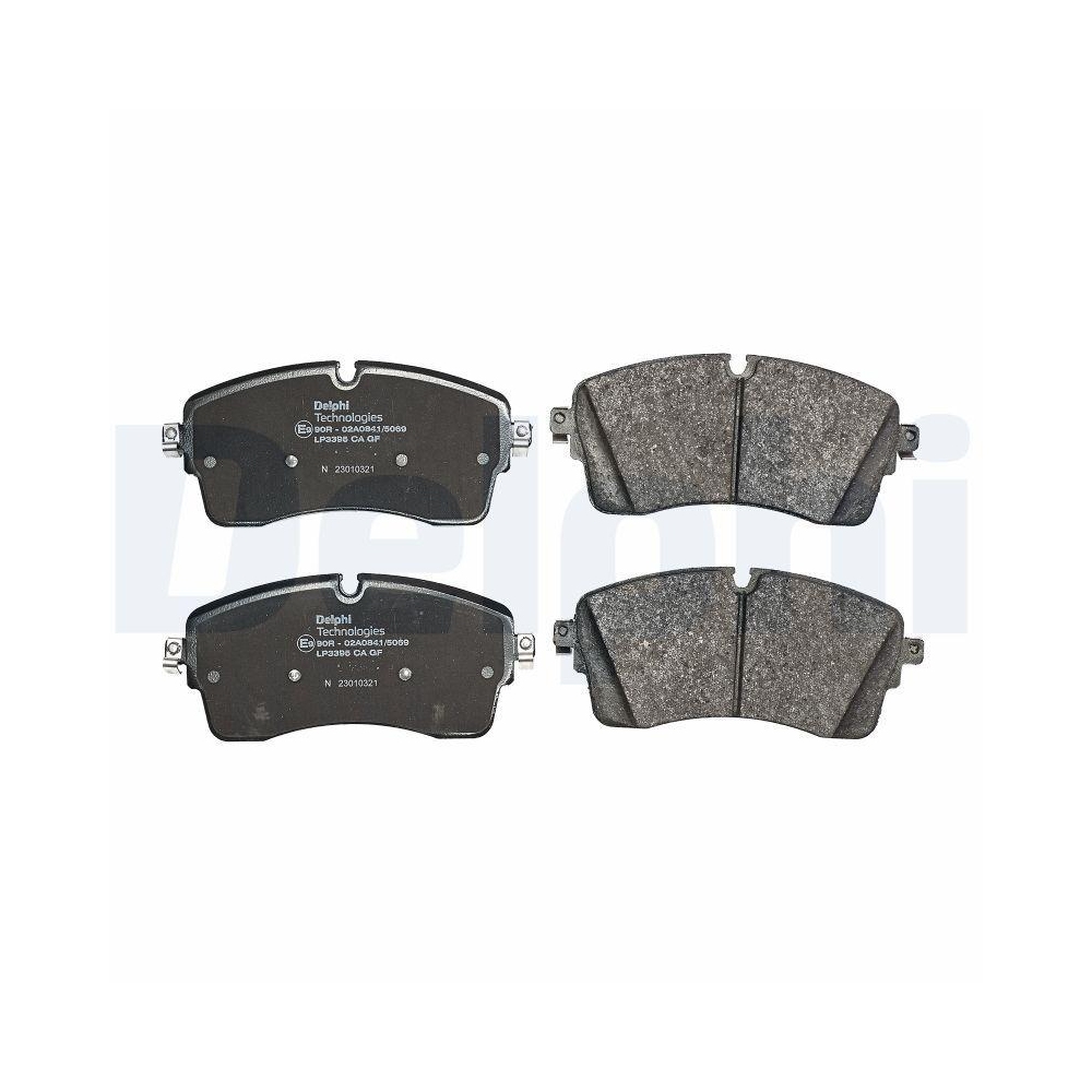 DELPHI LP3395 Bremsbelagsatz, Scheibenbremse f&uuml;r JAGUAR LAND ROVER, Vorderachse