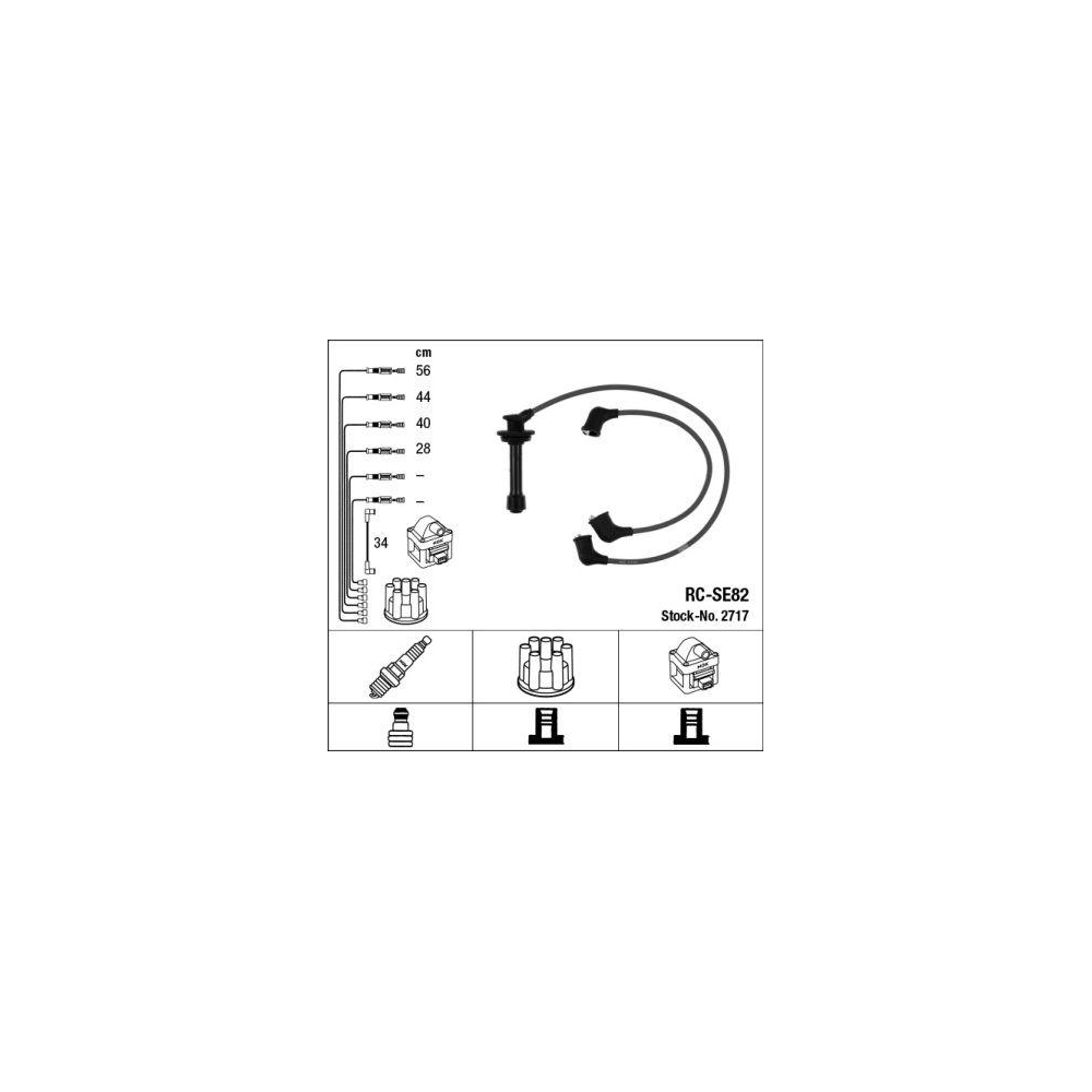 Z&uuml;ndleitungssatz NGK 2717 f&uuml;r SUZUKI