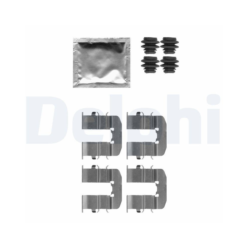 DELPHI LX0512 Zubeh&ouml;rsatz, Scheibenbremsbelag f&uuml;r HYUNDAI, Hinterachse