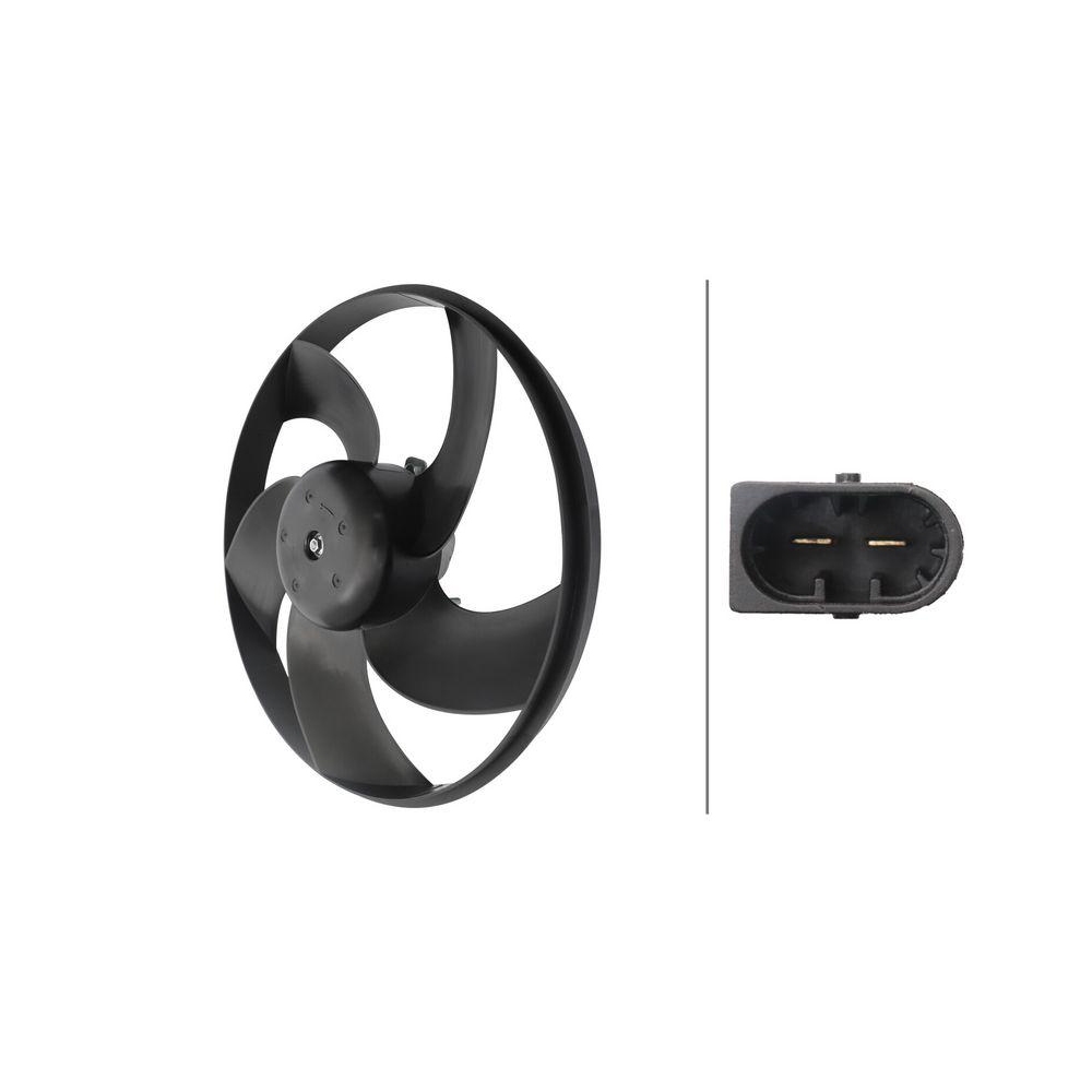 HELLA Lüfter, Motorkühlung 8EW 366 420-251 für CITROËN PEUGEOT