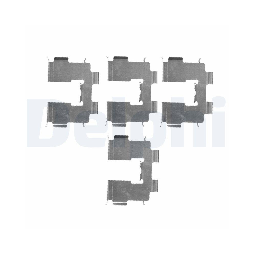 DELPHI LX0513 Zubeh&ouml;rsatz, Scheibenbremsbelag f&uuml;r HYUNDAI, Hinterachse