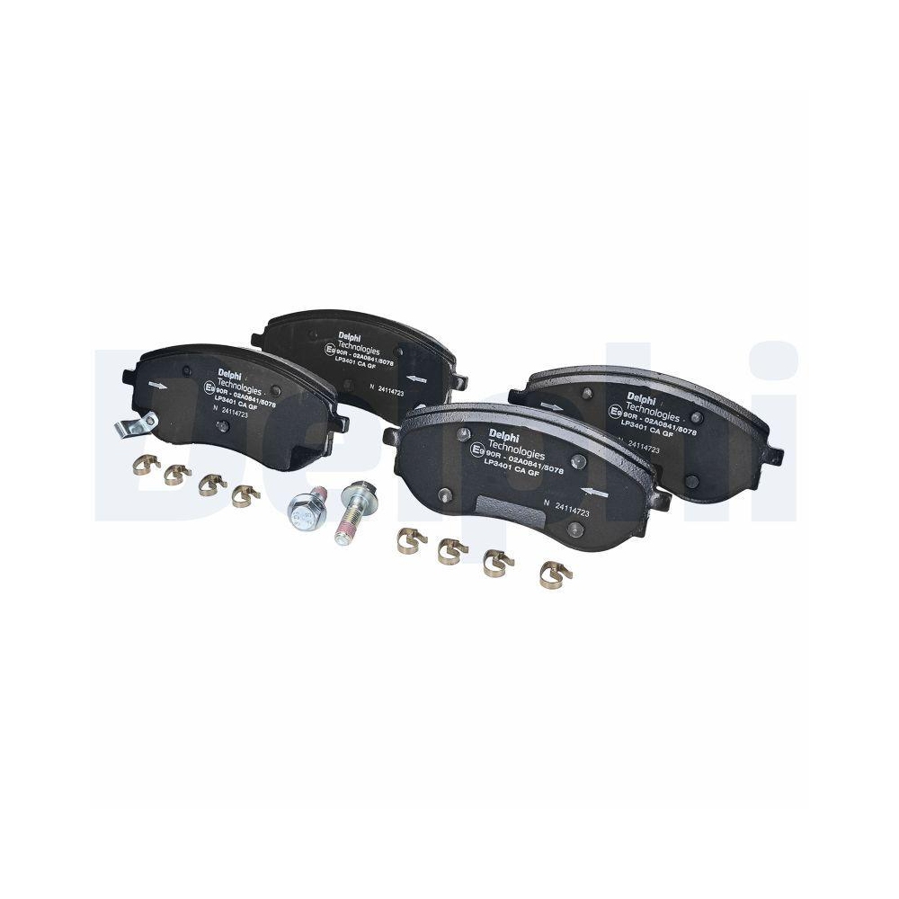 DELPHI LP3401 Bremsbelagsatz, Scheibenbremse f&uuml;r MERCEDES-BENZ NISSAN