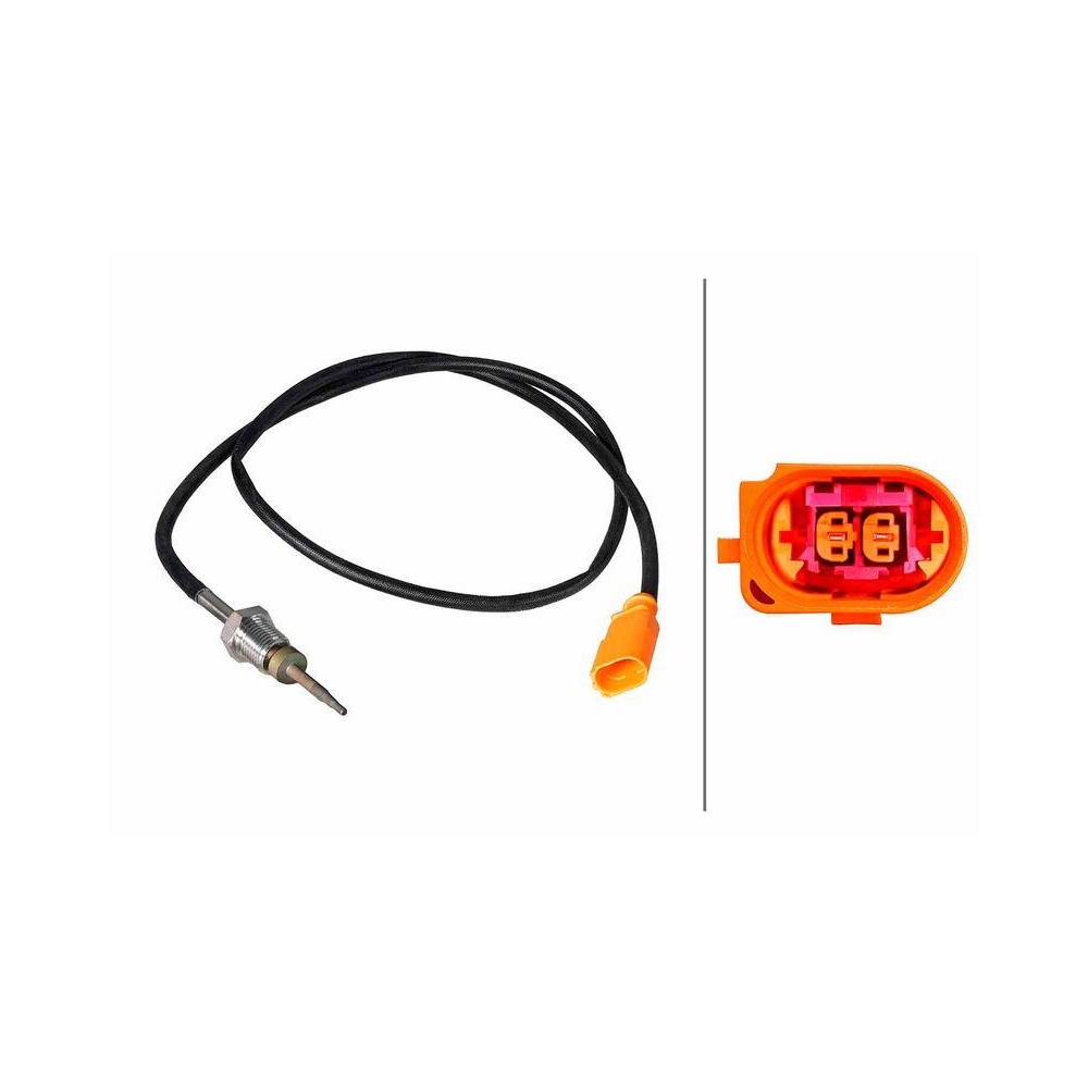 HELLA Sensor, Abgastemperatur 6PT 358 226-431 f&uuml;r AUDI SEAT SKODA VW