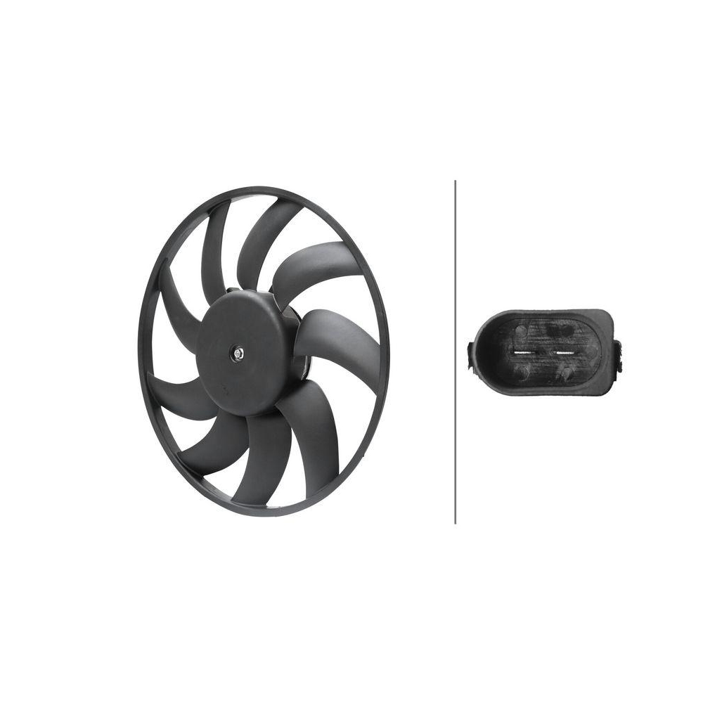 HELLA Lüfter, Motorkühlung 8EW 366 420-261 für AUDI PORSCHE VW AUDI (FAW) CUPRA