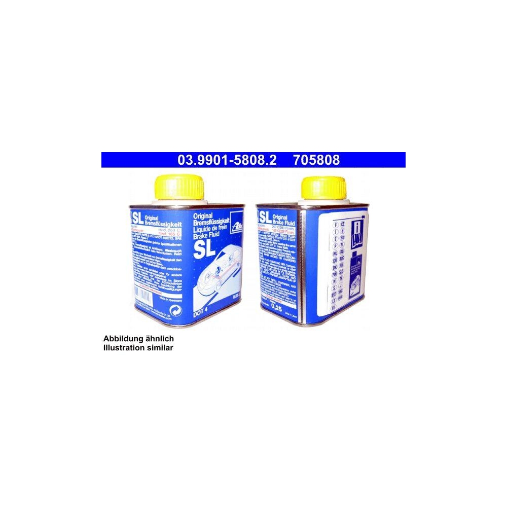 Bremsflüssigkeit ATE 03.9901-5808.2 SL DOT 4 für